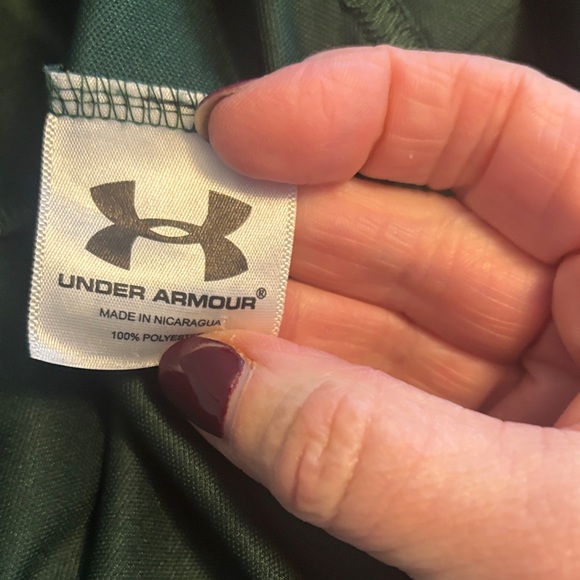 Under Armour Dark Green Long Sleeve Tee - Picture 6 of 7